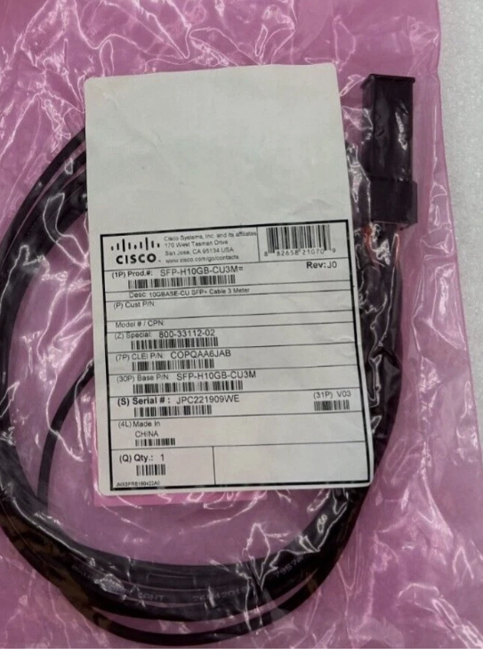 SFP-H10GB-CU3M